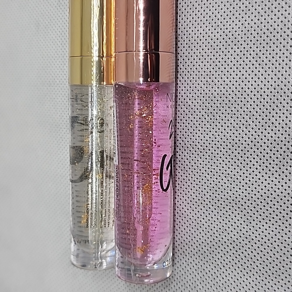 2X LIP GLOW SET ✨️ INFUSED with REAL 24K GOLD 7ml x2 / 0.23 fl.oz  (NIB)✨️ - Picture 3 of 6